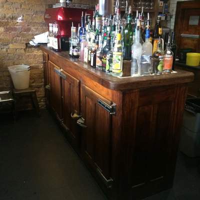 Joinery Portfolio - Bespoke Bar top for original Buffet fridge