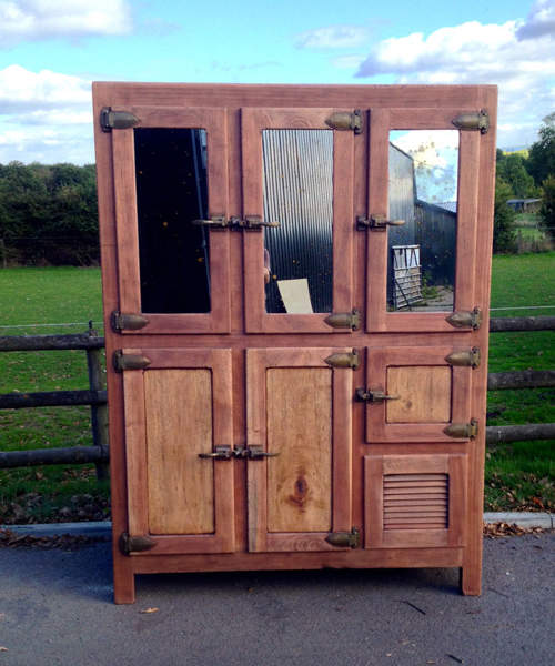 Vintage Fridge #B32: Caixa de gelo grande