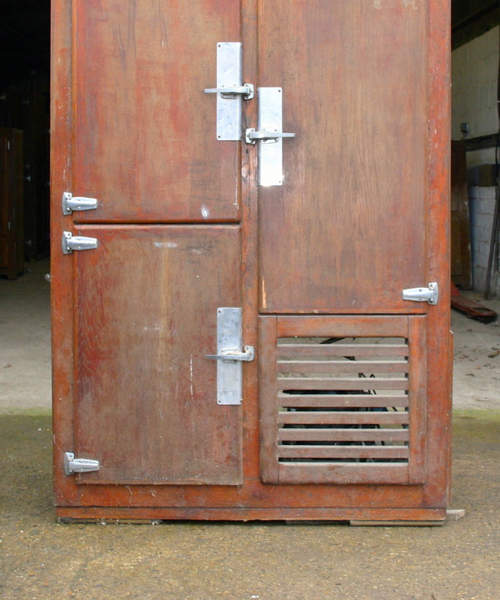 Vintage Fridge #E13: Trois placage porte