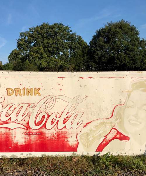 Advertising #V03: 1940's Coca Cola Advertising Sign