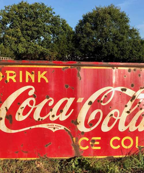 Advertising #V04: 1950's Coca Cola Advertising Sign