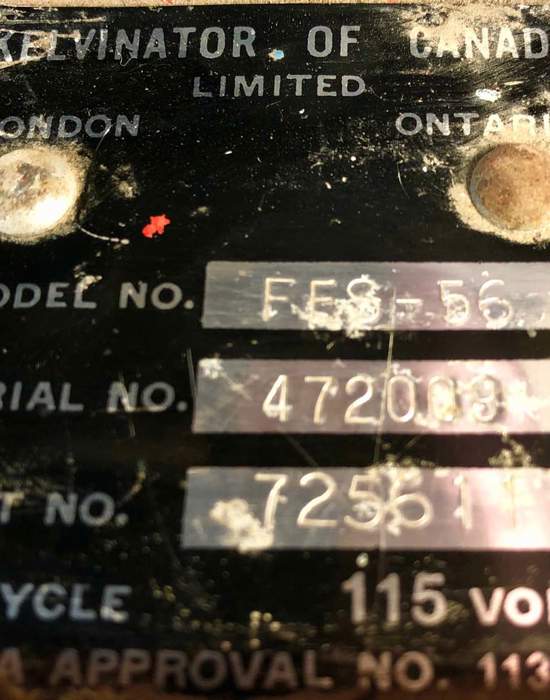 #V29: Kelvinator FES-56 - Model number